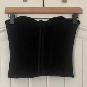 PrettyLittleThing Black Strapless Bustier